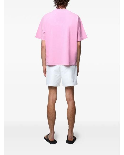 GODMADE Pink T-Shirt En Coton for men