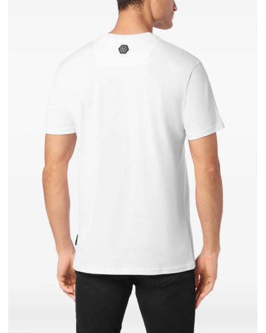Philipp Plein T-Shirt mit Club de Course-Print in White für Herren