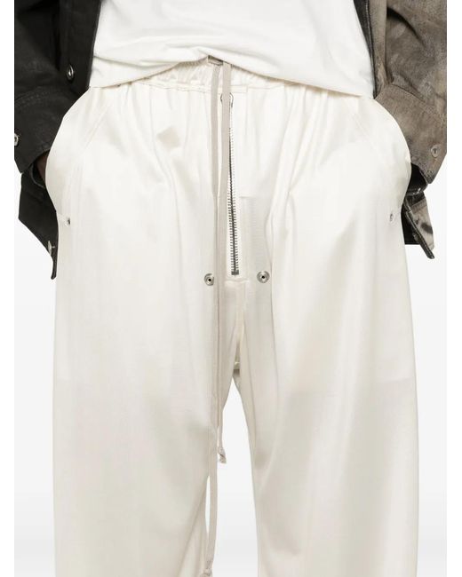 Rick Owens White Pantalon Geth Belas À Lien De Resserrage for men