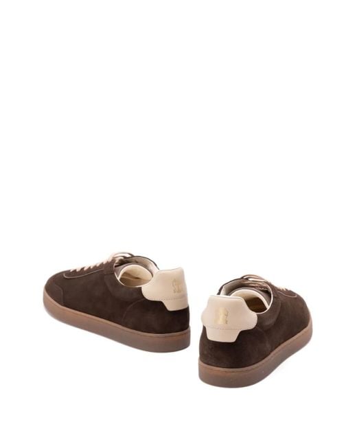 Zapatillas de cuero de ante Brunello Cucinelli de hombre de color Brown