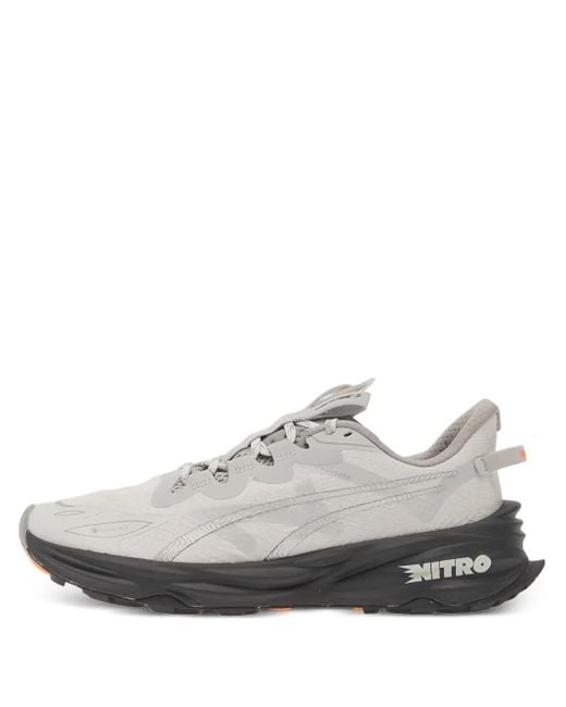 PUMA White Fast-Trac Nitro 3 Gtx Trail Sneakers