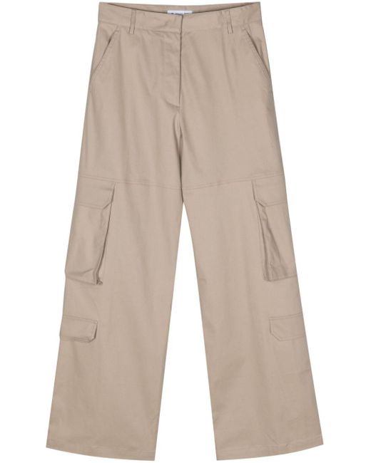 Manuel Ritz Natural Straight Cargo Trousers