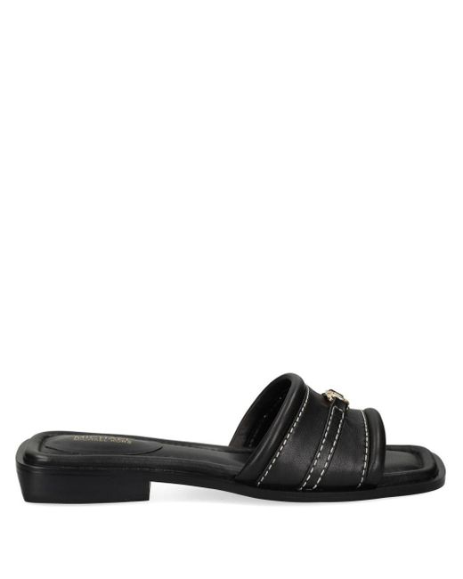 MICHAEL Michael Kors Black Leather Sandals