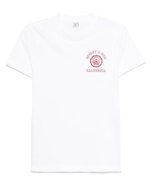 Sporty & Rich White California Emblem T-Shirt