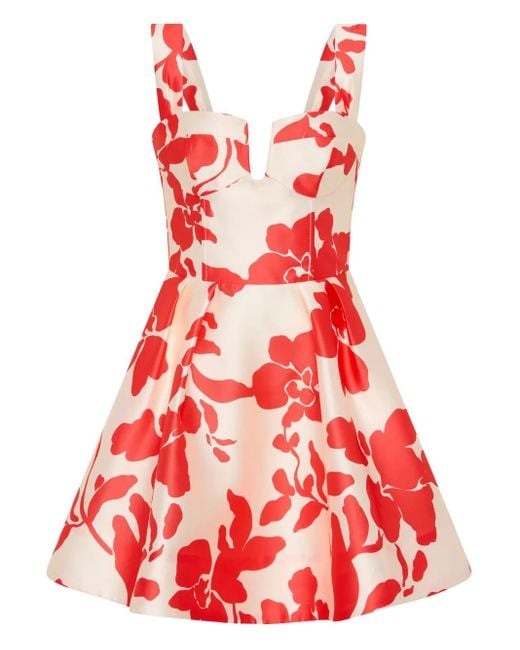 Rebecca Vallance Red Mayari Minikleid Mit Blumen