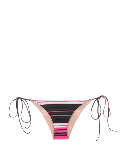 Clube Bossa Pink Aava Stripe-print Bikini Bottoms