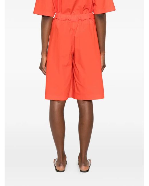 Pinko Red Short À Lien De Resserrage
