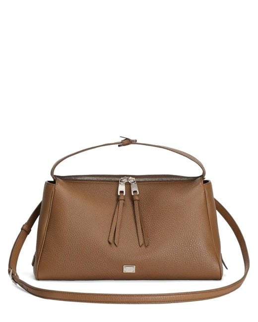 Dolce & Gabbana Brown Vittoria Calfskin Crossbody Bag for men