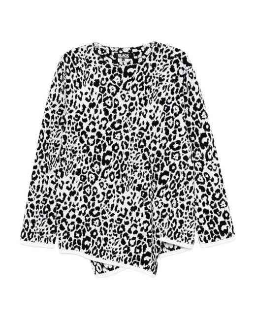 COMME DES GARÇON BLACK アニマルパターン スウェットシャツ Black