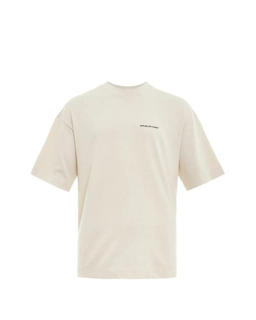 Applied Art Forms White Logo-Print Oversized T-Shirt for men
