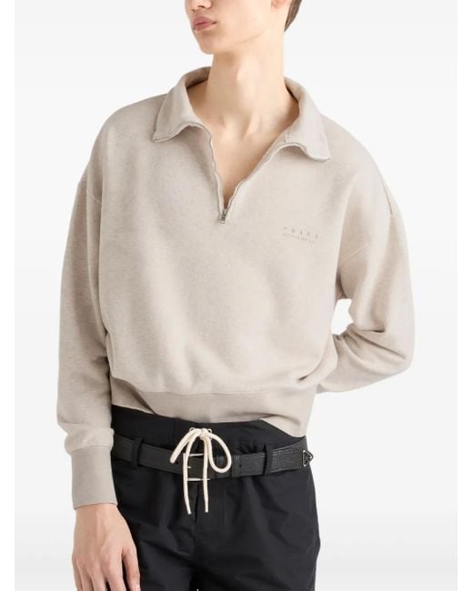 Prada Klassisches Poloshirt in White für Herren