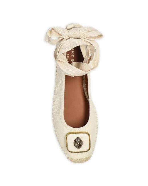 Kurt Geiger Metallic Tie Embellishment Ballet Sneakers