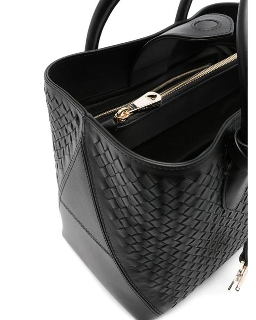 Aspinal Black Medium London Tote Bag
