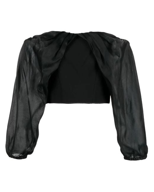 Maticevski Black Off-Shoulder Corset