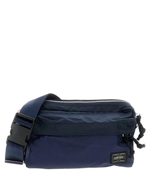 Porter-Yoshida and Co Schoudertas Met Logopatch in het Blue voor heren