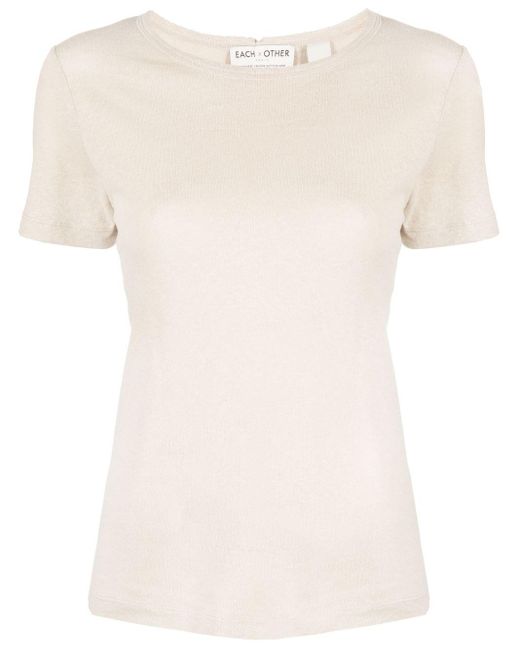 Each x Other Natural Round Neck T-shirt