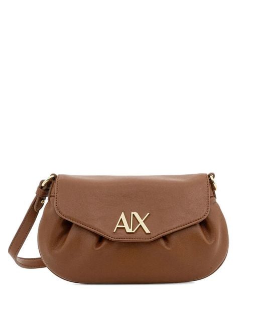 ARMANI EXCHANGE Brown Sac À Bandoulière À Détail De Logo