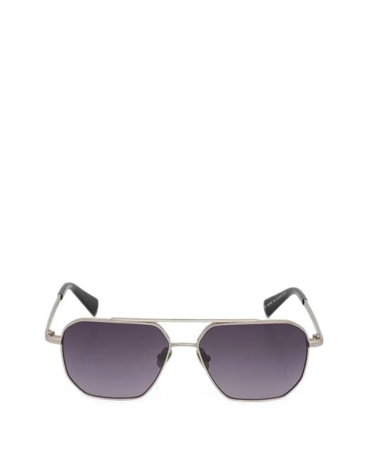 AllSaints Purple Geometric-Frame Sunglasses
