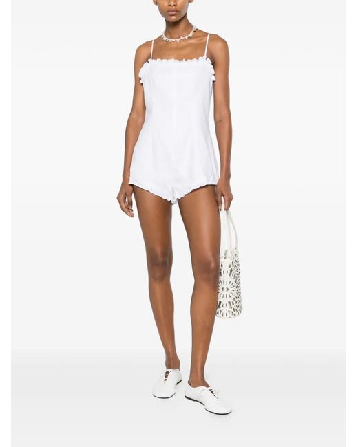 Posse White Florence Ruffled All