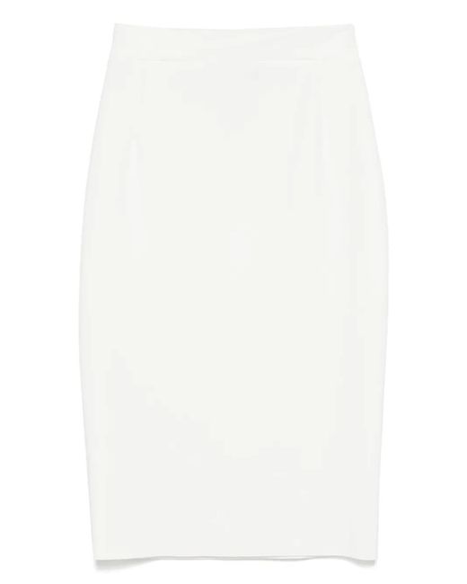 Falda midi de tubo La Petite Robe Di Chiara Boni de color White