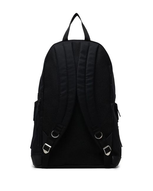 Undercover Black Logo-Appliqué Backpack for men