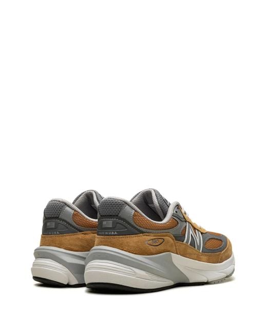 New Balance Brown 990 Lace-Up Sneakers for men