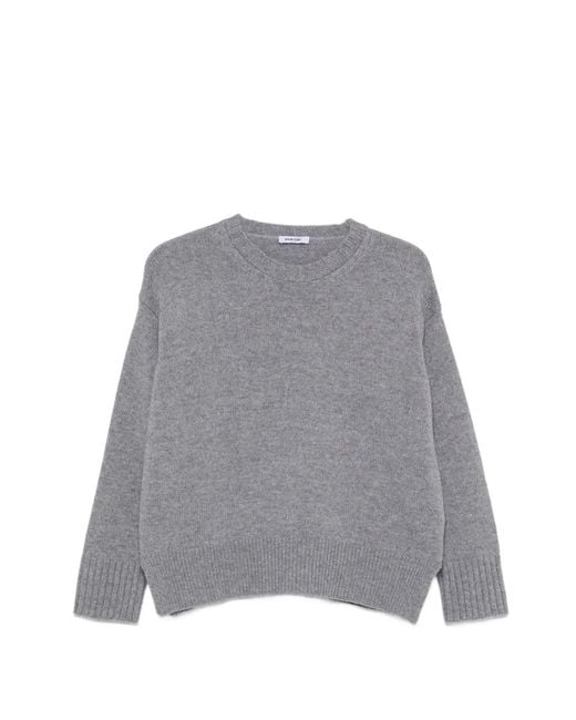 Base London Gray Round-Neck Sweater
