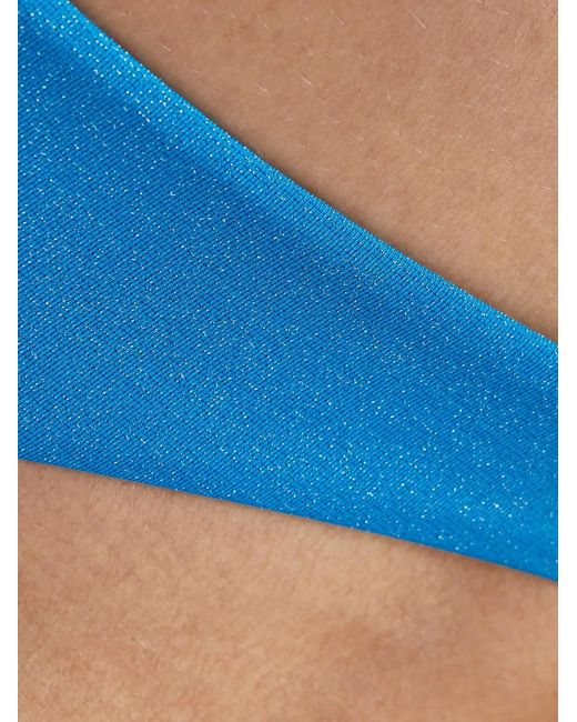 Beach Bunny White Aria Glitter-Effect Bikini Bottom