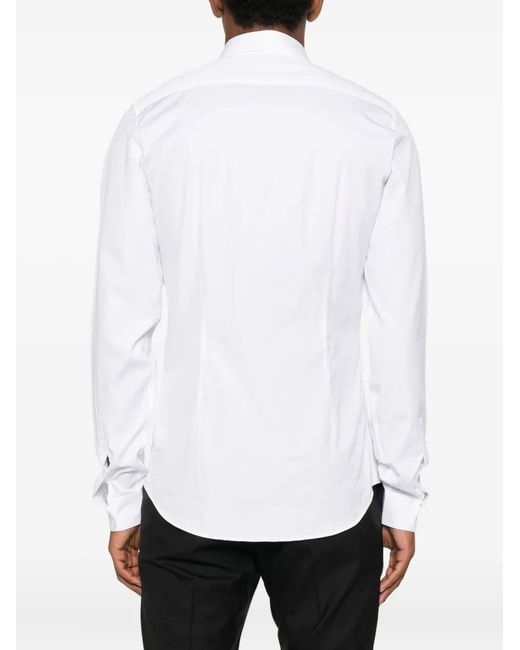 Gucci White Button-Up Cotton Shirt for men