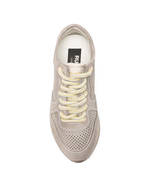 Golden Goose Deluxe Brand White Running Sole Sneakers