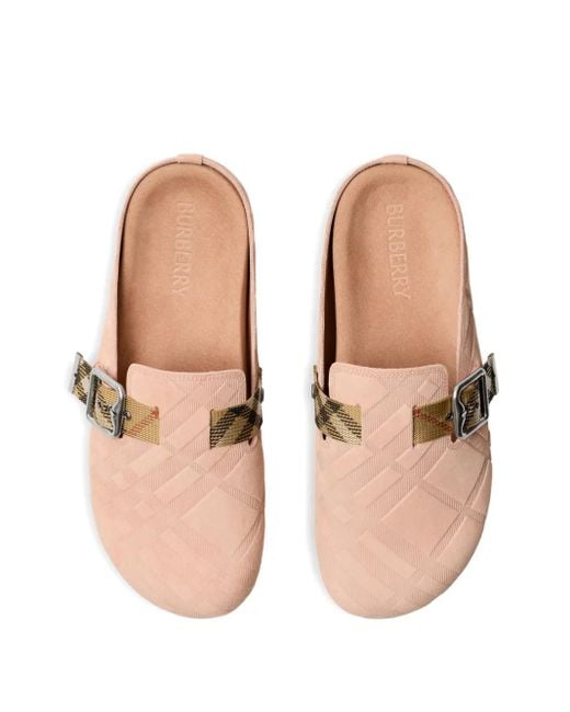 サンダル・ミュール Burberry Urchin Sandals - Burberry - Leather - Pink Urchin Sandals - Burberry - Leather - Pink