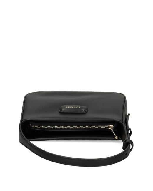 Lacoste Black Schultertasche mit Logo-Patch