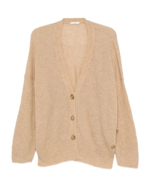 Haikure Natural Ribbed Cardigan