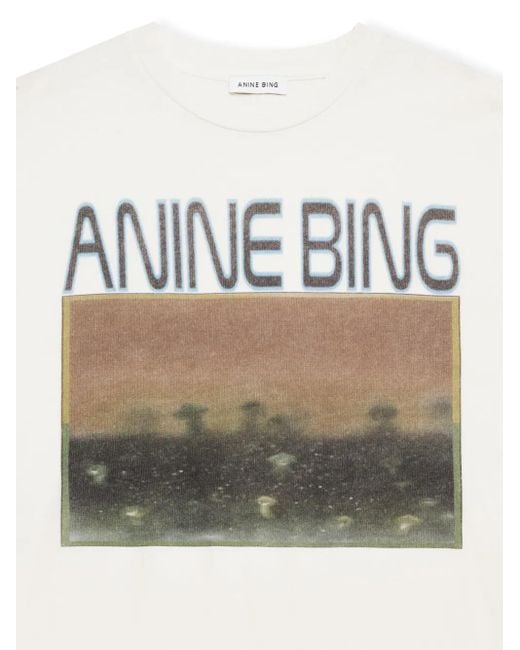 Anine Bing White Cade Tee