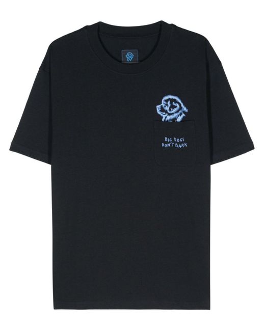Fay X Pietro Tarzini T-Shirt mit Logo-Print in Black für Herren