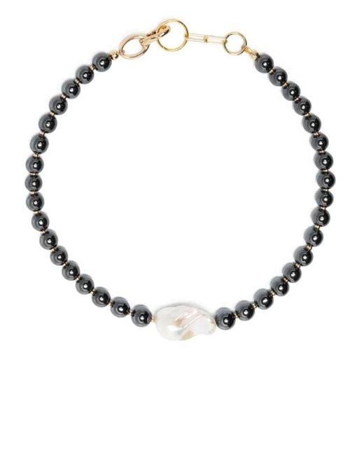 Atu Body Couture Metallic X Shirt Fine Jewellery Perlenkette