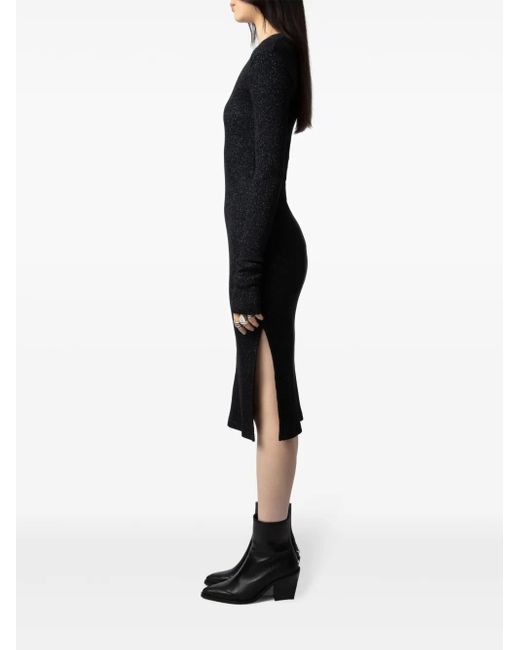 Zadig & Voltaire Black Ruby Midi Dress