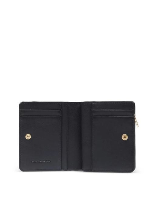 Piquadro Black Logo Bifold Wallet
