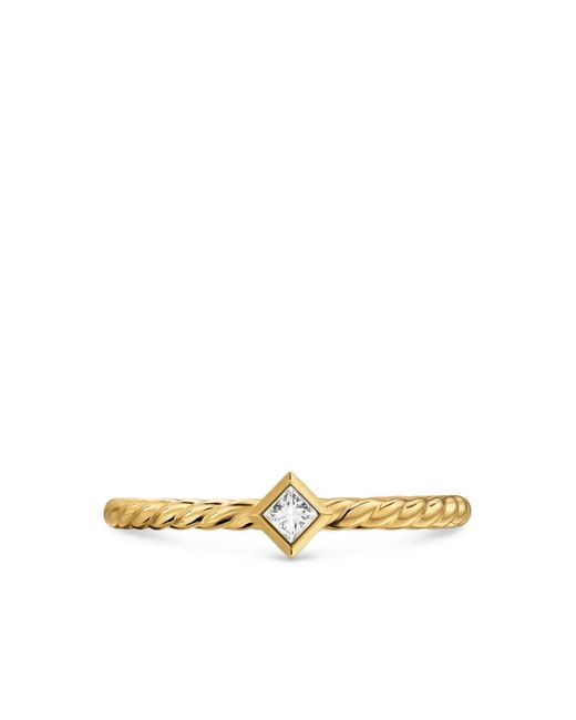 David Yurman White 18K Petite Modern Renaissance Diamond Ring