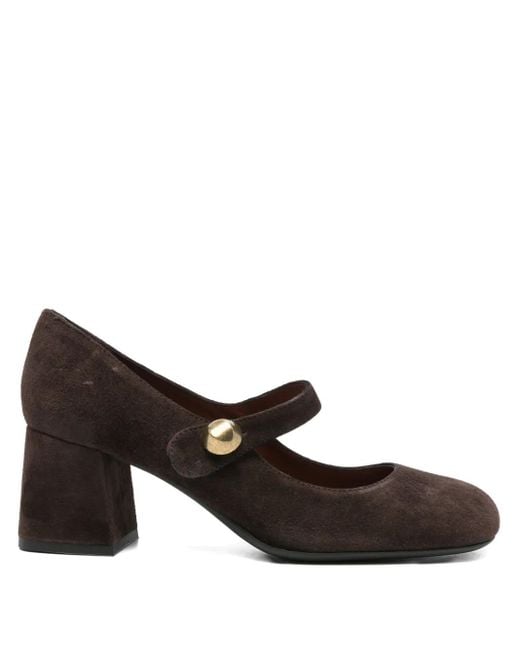Roberto Festa Brown 55Mm Block-Heel Pumps