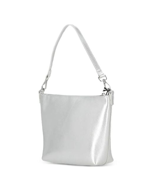Mc2 Saint Barth White Aline Logo Shoulder Bag