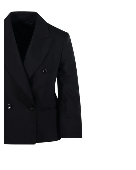 Max Mara Black Double-Breasted Blazer