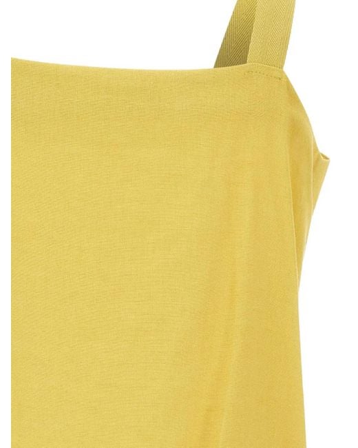 Kaos スクエアネック タンクトップ Yellow