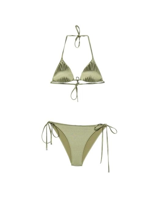 VENUJA Metallic Tie-Fastening Bikini