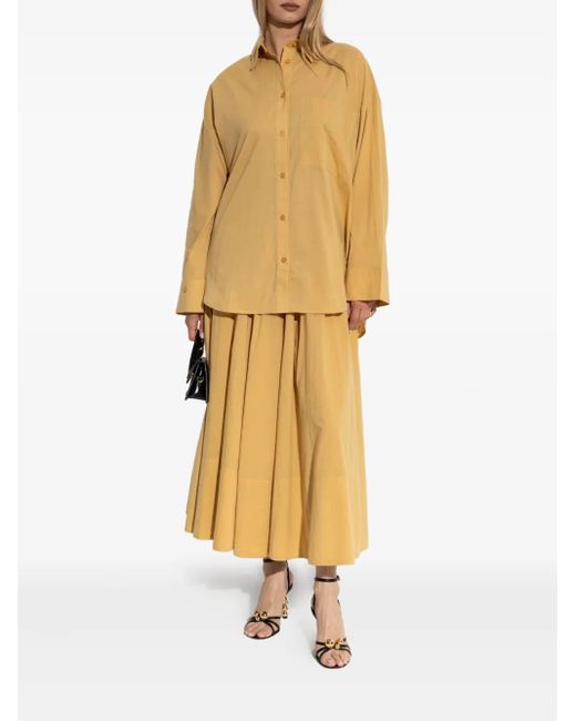 By Malene Birger Yellow Pheo Drawstring Skirt