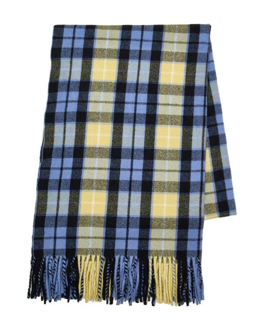 Écharpe Frangée À Carreaux Undercover pour homme en coloris Blue