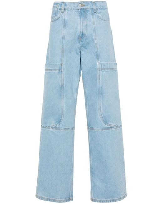 Gcds Blue Ultrapocket Straight-Leg Jeans for men