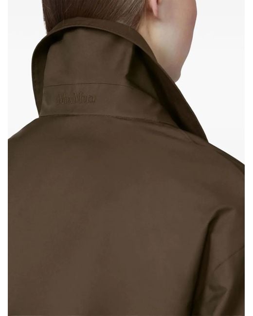 Max Mara Brown Belted Cotton Jacket