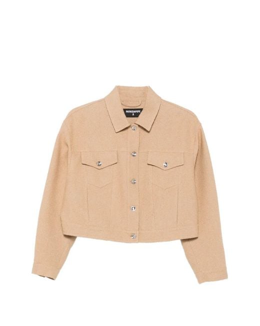 Patrizia Pepe Natural Micro-Bouclé Jacket
