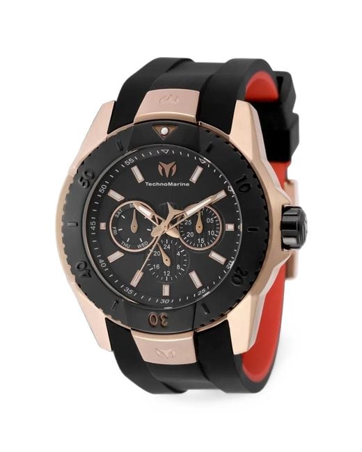 TechnoMarine Black Uf6 48Mm Watch for men